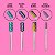 Kit 3 Broca Tungstênio Colorida + 2 Diamantada Extra Forte + 1 Polimento Rosa + 1 Limpeza Escovinha Cerdas Macias + Suporte Rosa de Acrílico com Tampa Transparente - Imagem 4