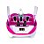 Cabine LED UV 110w 36 Leds Bivolt Modelo KM-520 Alongamento Unhas de Gel Fibra Decoração C/ Suporte Divisória Branco e Rosa - Imagem 6