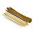 Kit 400 Palito Bambu Ponta Chanfro 12,5cm + 400 Lixa Parda 13cm + Balde - Imagem 3