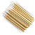 100 Palito de Madeira Ponta Algodão Fino Descartável Manicure Limpeza Esmalte Design Sobrancelha Henna Micropigmentação - Imagem 4