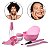Kit Skin Care Rosa Argila Mini Frasco Spray Esponja Limpeza Facial Pote Misturas Espátula Aplicação Pincel Colher Medidas Pote com Tampa - Imagem 4