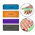 Kit 4 Lixa Bloco 4 Faces Colorida Polimento Brilho Modelar Lixar Alongamento Unhas Decoradas - Imagem 1