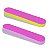 Kit 100 Mini Lixa Descartável Manicure Rosa Dois Lados Gramatura #100 Modelagem Nivelamento Design Unhas 6,5cm - Imagem 2