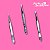 Kit 3 Pinça Aço Inox Chanfrada Fina Reta Design Modelagem Sobrancelha Fio a Fio Precisão Profissional Compacta - Imagem 5