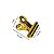 Kit 12 Presilhas Metal Curvatura C Modelagem Design Alongamento Unhas de Gel Fibra Dourado 31mm - Imagem 2