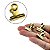 Kit 12 Presilhas Metal Curvatura C Modelagem Design Alongamento Unhas de Gel Fibra Dourado 31mm - Imagem 3