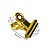 Kit 12 Presilhas Metal Curvatura C Modelagem Alongamento Design Unhas de Gel Fibra Dourado 22mm - Imagem 2