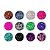 Kit 24 Glitters Fino Flocado Colorido Decoração Design Encapsulamento Unhas Manicure Alongamento Nail Art - Imagem 5