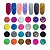 Kit 24 Glitters Fino Flocado Colorido Decoração Design Encapsulamento Unhas Manicure Alongamento Nail Art - Imagem 3
