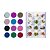 Kit 120 Glitter Flocado Fino Holográfico Caviar Folha Ouro Borboletas Flores Secas Pó Acrílico Colorido Decoração Unha Manicure - Imagem 6