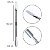 Kit 4 Espátulas Ponta Dupla Aço Inox Prateado Remoção Cutícula Podóloga Unhas Encravadas Manicure Nail Design - Imagem 6