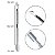 Kit 4 Espátulas Ponta Dupla Aço Inox Prateado Remoção Cutícula Podóloga Unhas Encravadas Manicure Nail Design - Imagem 3