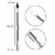 Kit 4 Espátulas Ponta Dupla Aço Inox Prateado Remoção Cutícula Podóloga Unhas Encravadas Manicure Nail Design - Imagem 5
