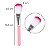 Kit 5 Pincéis Escovinha Esponjinha Maquiagem Rosa Rosto Make-Up Pó Sombra Blush Batom Contorno - Imagem 6
