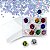 Kit 12 Glitter Formato Coração Holográfico Para Decoração Unhas Nail Art Alongamento Encapsulamento - Imagem 2
