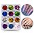 Kit 12 Glitter Formato Coração Holográfico Para Decoração Unhas Nail Art Alongamento Encapsulamento - Imagem 1