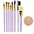 Kit 8 Pincéis Maquiagem Escovinha Olhos Sobrancelha Boca Sombra + Esponja Redonda de Veludo Pó Compacto Contorno Make, Arte Sedução - Imagem 1