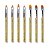 Kit 7 Pincéis Unhas Acrílicas Alongamento Gel Fibra de Vidro Nail Designer Cabo de Glitter Aplicação Nail Art Manicure - Imagem 5