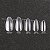 Kit 100 Unhas Postiças Almond Amendoada Curta Pequena Transparente Fácil Aplicação Longa Duração Alongamento Decoração Manicure - Imagem 5
