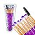 Kit 7 Pincéis Coloridos Olhos Sobrancelha Detalhe Sombra Delineado Acabamento Maquiagem Cílios Make - Imagem 2