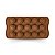 Forma de Silicone Sorriso Emoji Smile Chocolate Bombom Gelo Vela Redondo 15 Divisórias Confeitaria Casa Molde Multiuso Cozinha - Imagem 3