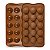 Forma de Silicone Sorriso Emoji Smile Chocolate Bombom Gelo Vela Redondo 15 Divisórias Confeitaria Casa Molde Multiuso Cozinha - Imagem 2