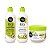 Kit Shampoo Limpeza Suave  + Condicionador Escudo Antiporosidade + Máscara Hidratação Tratamento Meu Liso Cabelo Definição Antifrizz Maçã Verde Salon Line - Imagem 1