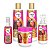 Kit Completo Ultra Gloss Shampoo Condicionador Creme de Pentear Máscara Hidratação Óleo Reparador Finalização Hidrata Cachos Definição Framboesa Salon Line - Imagem 2