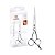 Tesoura Cabelo Profissional Fio Laser Micro Serrilha Corte Cabelos Bronze 343-6 Mundial - Imagem 1