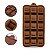 Forma de Silicone Flexível Quadrado Relevo 15 Cavidades Confeitaria Chocolate Molde Gelo Velas Multiuso Cozinha Artesanato - Imagem 1