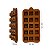 Forma de Silicone Flexível Quadrado Relevo 15 Cavidades Confeitaria Chocolate Molde Gelo Velas Multiuso Cozinha Artesanato - Imagem 4