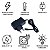 Kit 100 Fonte Carregador Lixadeira Motor Polimento Alongamento Unhas Gel Fibra 9V Bivolt Atacado - Imagem 3