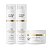 Kit Shampoo Limpeza Suave 240ml + Condicionador Nutrição Maciez 240ml + Máscara Hidratação Brilho 240g, Liso Absoluto Jacques Janine - Imagem 1