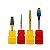 Kit 4 Brocas Tungstênio Umbrella XF, Bullet F-Colorful, Umbrella XF-Medium, Flame F-720 Lixadeira Motor Polidor Manicure Alongamento Unhas de Gel Fibra Manutenção - Imagem 3