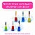 Kit 6 Brocas Tungstênio Umbrella F-Gold + Large Barrel Ball M-Blue + Umbrella C-TRL + Flame F-720 + Umbrella M-Colorful + Bullet-XF, Lixadeira Alongamento Unhas Acabamento Manutenção Manicure - Imagem 7