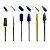Kit 6 Brocas Umbrella XF + Bullet F-Colorful + Umbrella M-Gold + Flame F-720 + Smooth Top M-Blue + Flame P Alongamento Unhas Gel Fibra Acabamento Manutenção Lixadeira Motor - Imagem 9