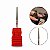Broca Diamantada F Flame SF 720 Alongamento Unha Esculpida Gel Fibra Vidro Acrílico Porcelana Manicure - Imagem 1