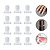 Kit 100 Anéis Transparente Mostruário Esmalte Cores Unha Expositor Manicure Design - Imagem 1