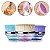 Kit 3 Pincel Mágico Facial Oval Aplicação Uniforme Make Base Pó Contorno Rosto Olhos Maquiagem Design - Imagem 1