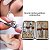 Kit 8 Instrumentos Inox Cortador Unhas Tesoura Lixa Pinça Cureta Auricular Agulha Cravos Manicure Pedicure Sobrancelha Estojo Com Trava - Imagem 7
