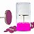 Kit Broca Disco Lisa + 15 Refil Lixa Gramaturas 80/120/180 + Suporte Acrílico Transparente e Rosa Acabamento Polimento Unhas Gel - Imagem 1