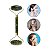 Rolo Massageador Facial Pedra Jade Guasha Aplicador de Creme Anti Ruga Rosto Rotina Skincare - Imagem 1