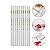 Kit 10 Lápis de Cera Siliconada Pega Strass Pérola Aplique Pedraria Decoração Unhas Manicure Nail Art - Imagem 1