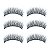 Kit 3 Pares Cílios Postiços Efeito 5D Natural Sofisticado Curvatura Suave Confortável 10mm - Imagem 2