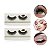 Kit 2 Pares Cílios Postiços Efeito Lifting 5D Volumoso 14mm Maquiagem Realce Olhos Curvatura Definida - Imagem 1