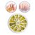 Disco Decoração de Unhas Nail Art Pedrarias Personalizadas 12 Formatos Diversas Dourado - Imagem 1