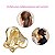 Kit 2 Presilha Dourada Aço Inoxidável Calda de Sereia Strass Pérola Cabelo Penteado Acessório Resistente - Imagem 6