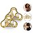 Kit 2 Presilha Dourada Aço Inoxidável Calda de Sereia Strass Pérola Cabelo Penteado Acessório Resistente - Imagem 1