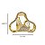 Kit 2 Presilha Dourada Aço Inoxidável Calda de Sereia Strass Pérola Cabelo Penteado Acessório Resistente - Imagem 7