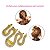 Kit 2 Presilhas Metal Vintage Ondulada Strass Dourado Cabelo Penteado Cravejada Strass Acessório Aço Resistente - Imagem 3